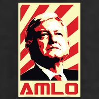 Amlo President Of Mexico Retro Propaganda Adult Drive Performance Visor