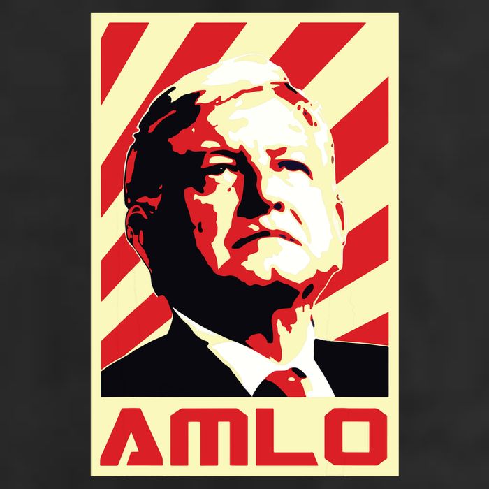 Amlo President Of Mexico Retro Propaganda Adult Drive Performance Visor