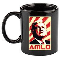 Amlo President Of Mexico Retro Propaganda 11oz C Handle Ceramic Mug