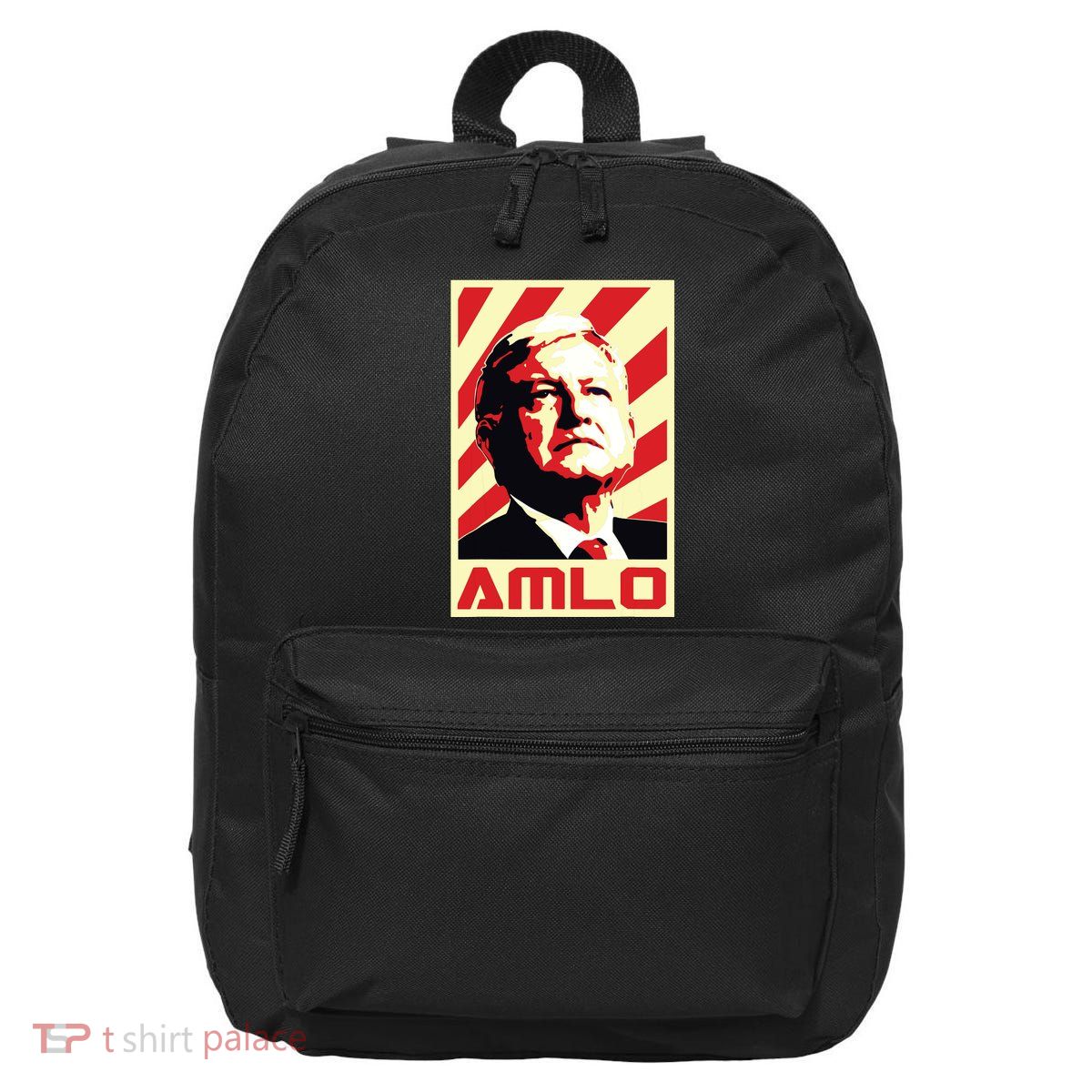 Amlo President Of Mexico Retro Propaganda 16 in Basic Backpack