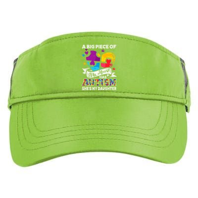 A Piece Of My Heart Has Autism My Daughter Meaningful Gift Adult Drive Performance Visor