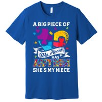 A Piece Of My Heart Has Autism My Niece Meaningful Gift Premium T-Shirt