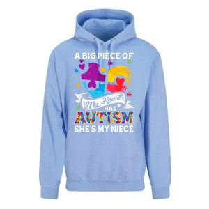 A Piece Of My Heart Has Autism My Niece Meaningful Gift Unisex Surf Hoodie