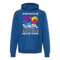 A Piece Of My Heart Has Autism My Pops Gift Premium Hoodie