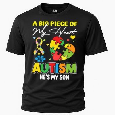 A Piece Of My Heart Has Autism My Son Gift Performance Shirt
