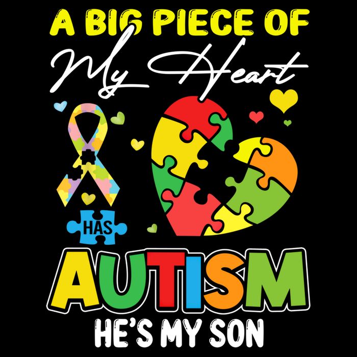 A Piece Of My Heart Has Autism My Son Gift Impact Tech Backpack