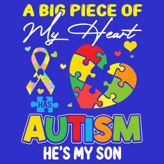 A Piece Of My Heart Has Autism My Son Gift 16 in Basic Backpack