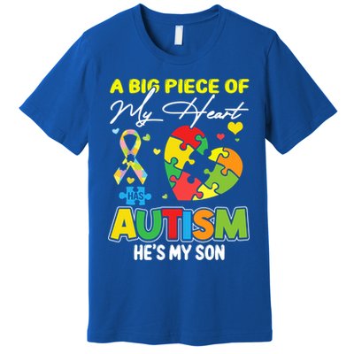 A Piece Of My Heart Has Autism My Son Gift Premium T-Shirt