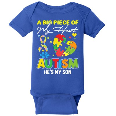 A Piece Of My Heart Has Autism My Son Gift Baby Bodysuit