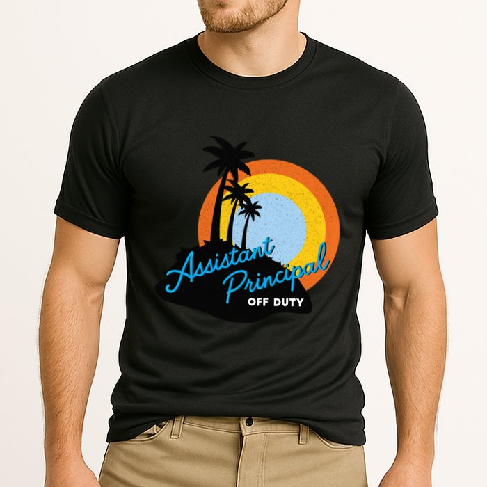 Assistant Principal Off Duty Gift Cooling Performance Crew T-Shirt