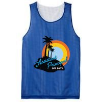 Assistant Principal Off Duty Gift Mesh Reversible Basketball Jersey Tank
