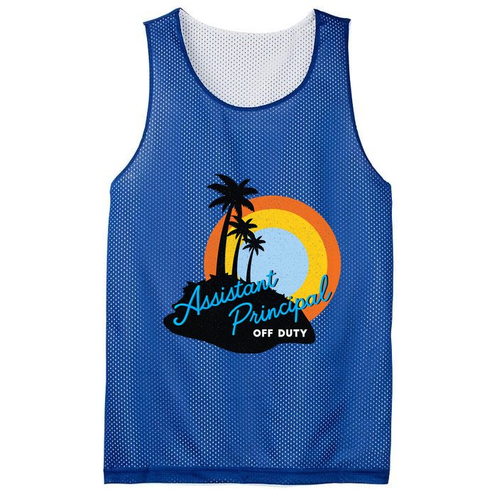 Assistant Principal Off Duty Gift Mesh Reversible Basketball Jersey Tank