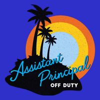 Assistant Principal Off Duty Gift Stripe Pom Pom Beanie