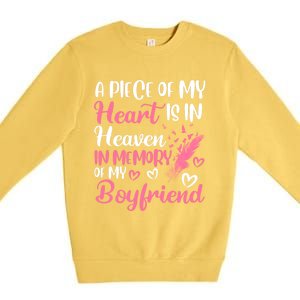 A Piece Of My Heart Is In Heaven In Memory Of Friend Great Gift Premium Crewneck Sweatshirt