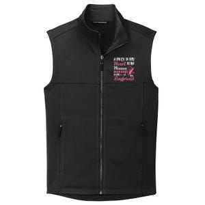 A Piece Of My Heart Is In Heaven In Memory Of Friend Great Gift Collective Smooth Fleece Vest