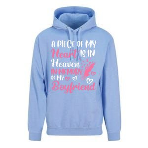 A Piece Of My Heart Is In Heaven In Memory Of Friend Great Gift Unisex Surf Hoodie