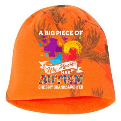 A Piece Of My Heart Has Autism My Granddaughter Great Gift Kati - Camo Knit Beanie