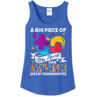 A Piece Of My Heart Has Autism My Granddaughter Great Gift Ladies Essential Tank