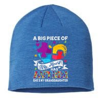 A Piece Of My Heart Has Autism My Granddaughter Great Gift Sustainable Beanie