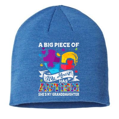 A Piece Of My Heart Has Autism My Granddaughter Great Gift Sustainable Beanie