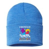 A Piece Of My Heart Has Autism My Granddaughter Great Gift Sustainable Knit Beanie