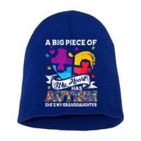 A Piece Of My Heart Has Autism My Granddaughter Great Gift Short Acrylic Beanie