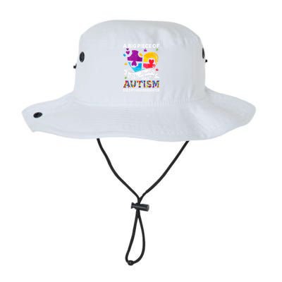 A Piece Of My Heart Has Autism My Granddaughter Great Gift Legacy Cool Fit Booney Bucket Hat