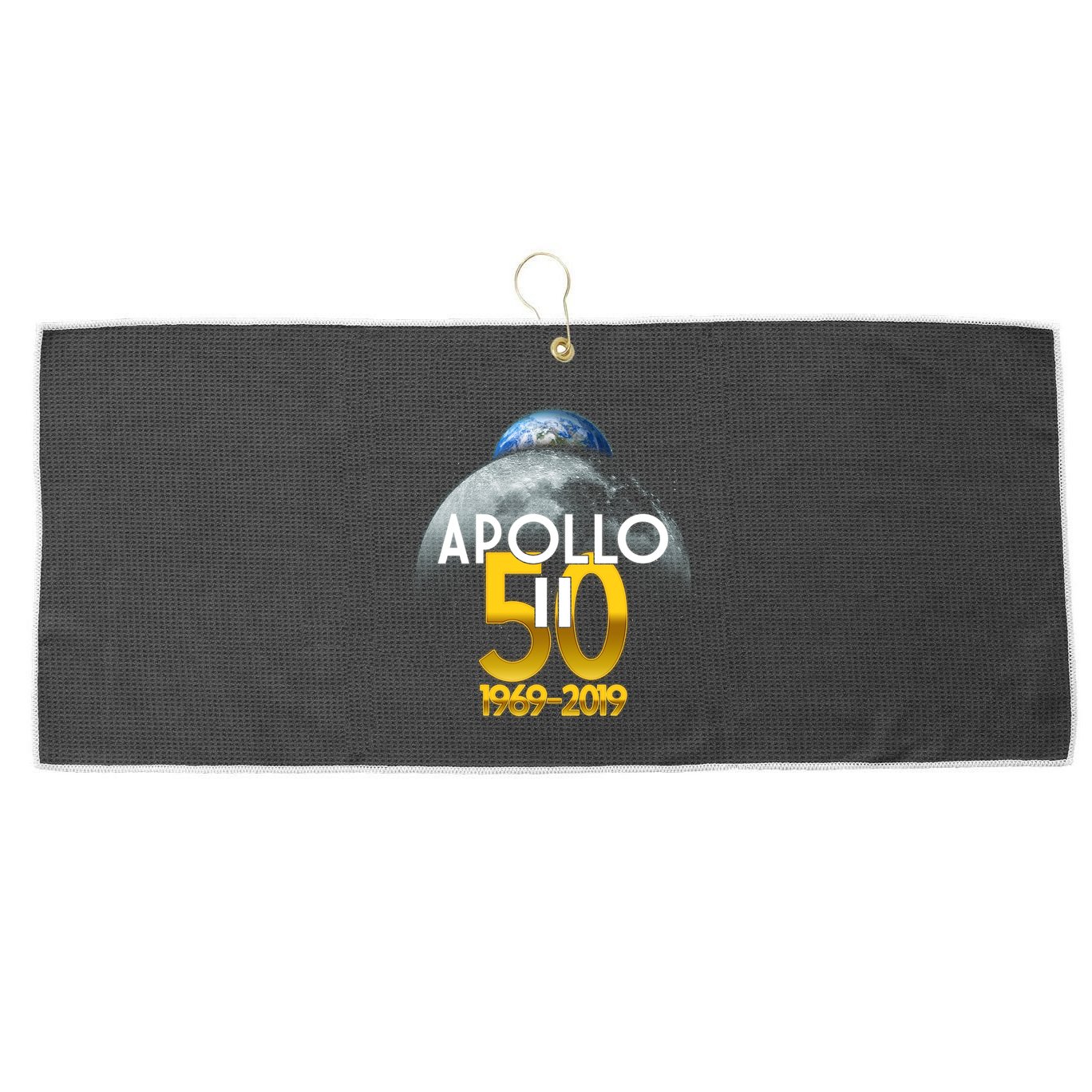 Apollo 11 50th Anniversary Large Microfiber Waffle Golf Towel