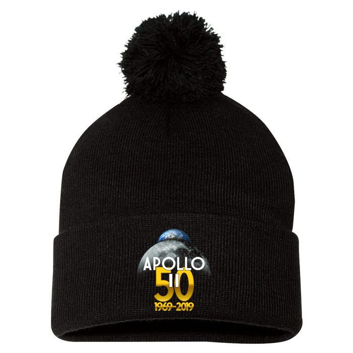 Apollo 11 50th Anniversary Pom Pom 12in Knit Beanie