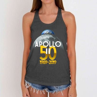 Apollo 11 50th Anniversary Women's Knotted Racerback Tank