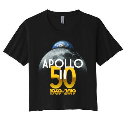 Apollo 11 50th Anniversary Women's Crop Top Tee