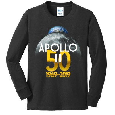 Apollo 11 50th Anniversary Kids Long Sleeve Shirt