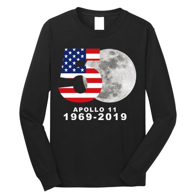Apollo 11 50th Anniversary American Moon Landing Long Sleeve Shirt