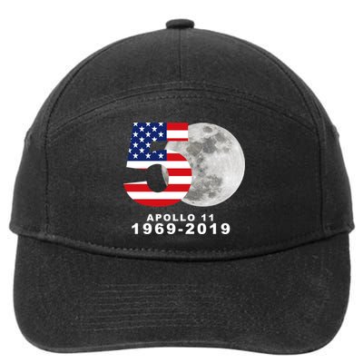 Apollo 11 50th Anniversary American Moon Landing 7-Panel Snapback Hat