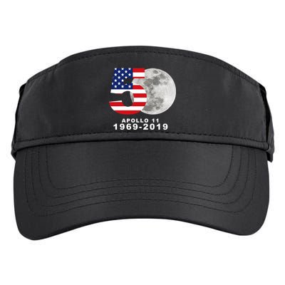 Apollo 11 50th Anniversary American Moon Landing Adult Drive Performance Visor
