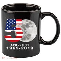 Apollo 11 50th Anniversary American Moon Landing 11oz C Handle Ceramic Mug