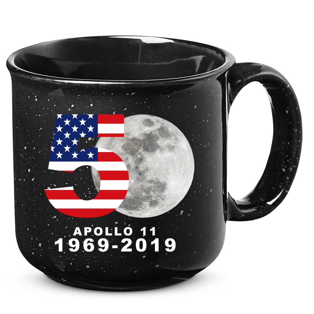 Apollo 11 50th Anniversary American Moon Landing 15oz Campfire Ceramic Mug