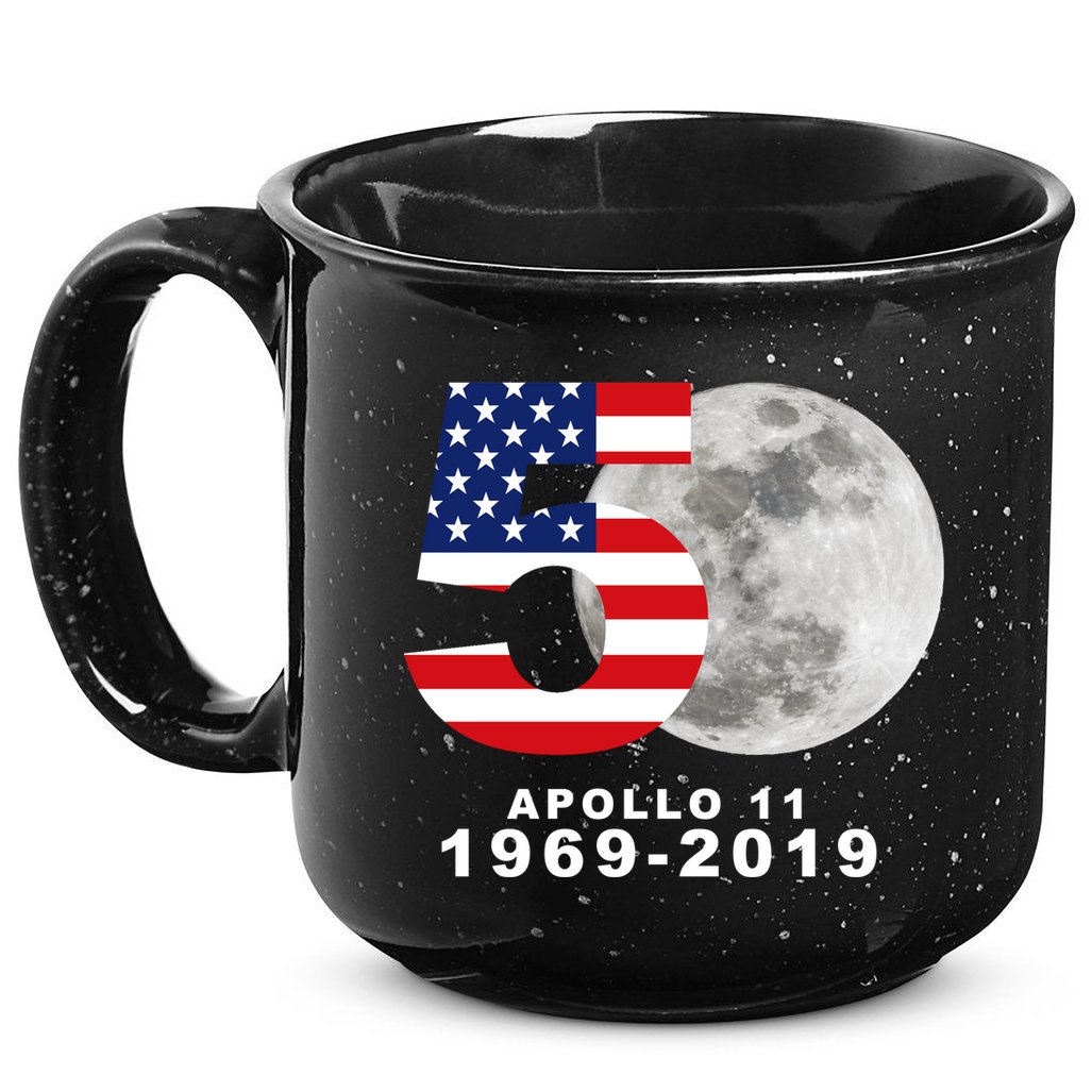 Apollo 11 50th Anniversary American Moon Landing 15oz Campfire Ceramic Mug