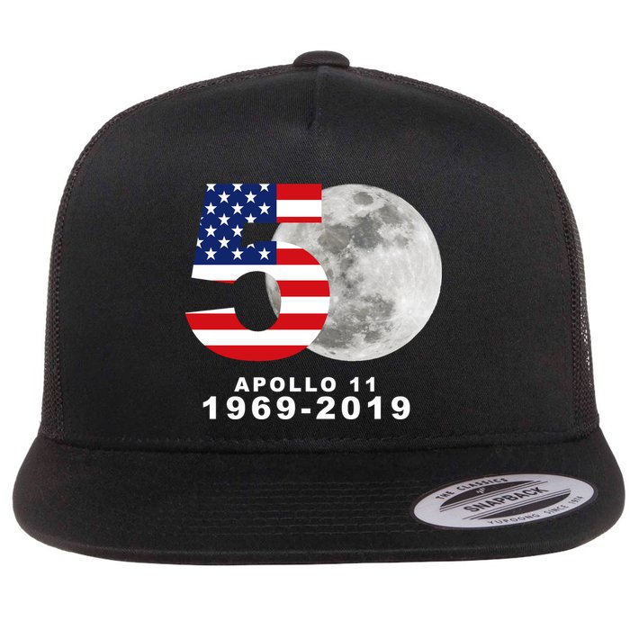 Apollo 11 50th Anniversary American Moon Landing Flatbill Hat