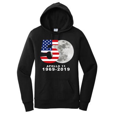 Apollo 11 50th Anniversary American Moon Landing Women's Pullover Hoodie