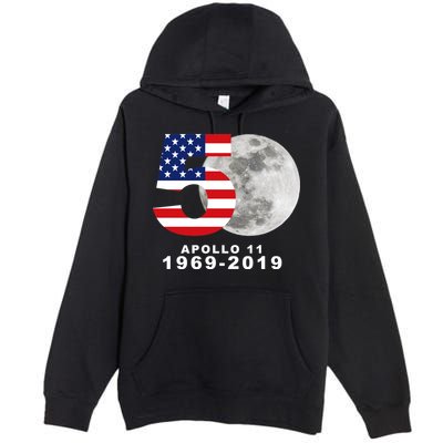 Apollo 11 50th Anniversary American Moon Landing Premium Pullover Hoodie