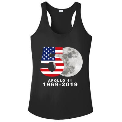 Apollo 11 50th Anniversary American Moon Landing Ladies PosiCharge Competitor Racerback Tank