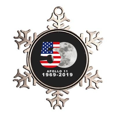 Apollo 11 50th Anniversary American Moon Landing Metallic Star Ornament