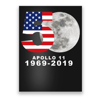 Apollo 11 50th Anniversary American Moon Landing Poster