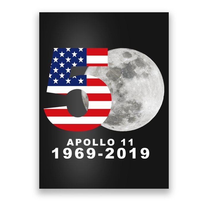 Apollo 11 50th Anniversary American Moon Landing Poster