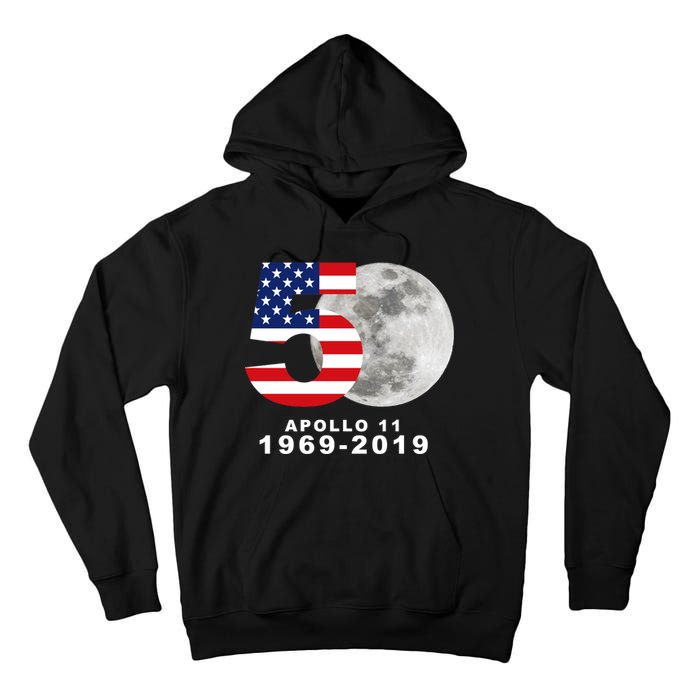 Apollo 11 50th Anniversary American Moon Landing Tall Hoodie