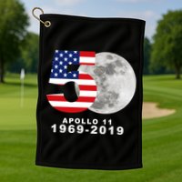 Apollo 11 50th Anniversary American Moon Landing Golf Towel