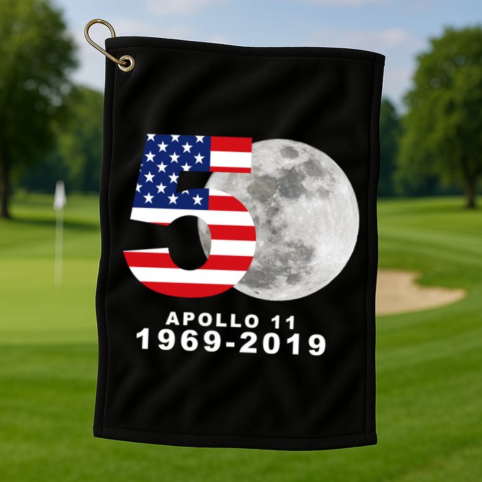 Apollo 11 50th Anniversary American Moon Landing Golf Towel