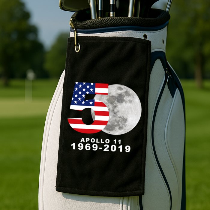 Apollo 11 50th Anniversary American Moon Landing Golf Towel
