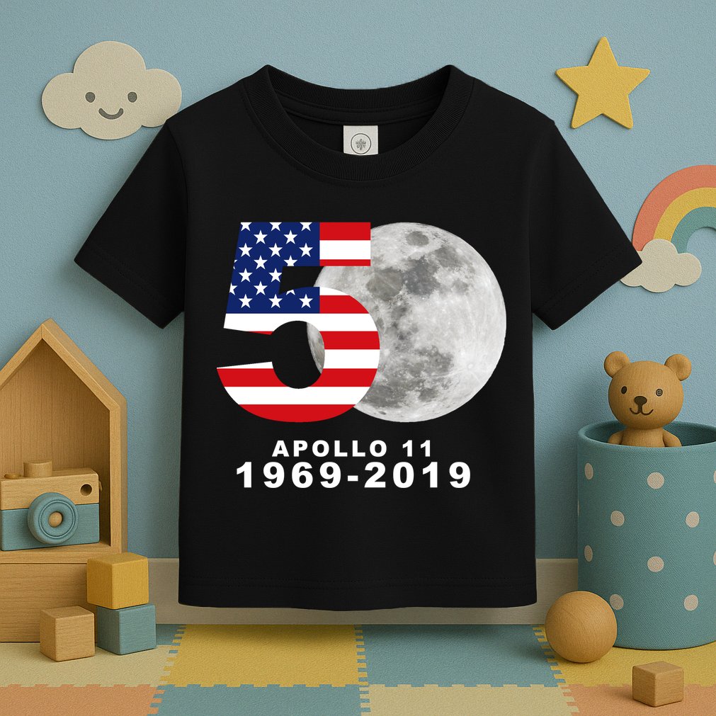 Apollo 11 50th Anniversary American Moon Landing Toddler T-Shirt